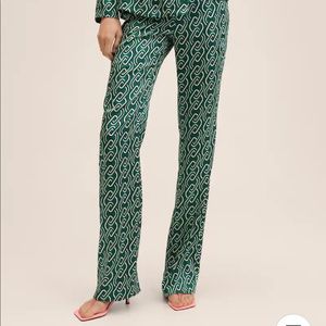 Mango chain print trousers, size small